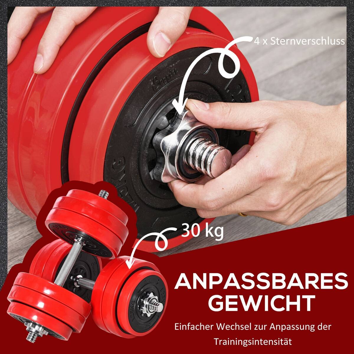 HOMCOM Hantelset HOMCOM Hantelset