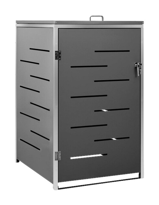 vidaXL Mülltonnenbox anthrazit B/H/T: ca. 69x112,5x77,5 cm