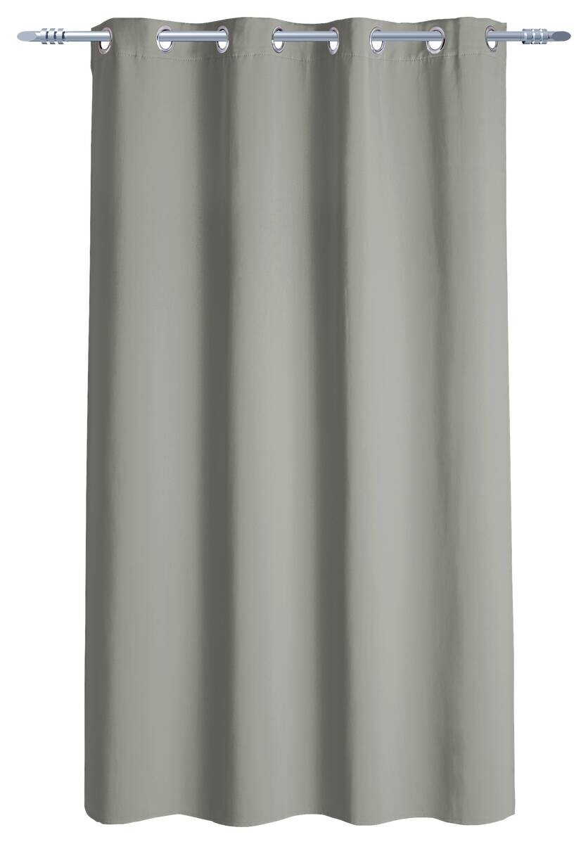 Ösenvorhang Verona silber B/L: ca. 140x175 cm