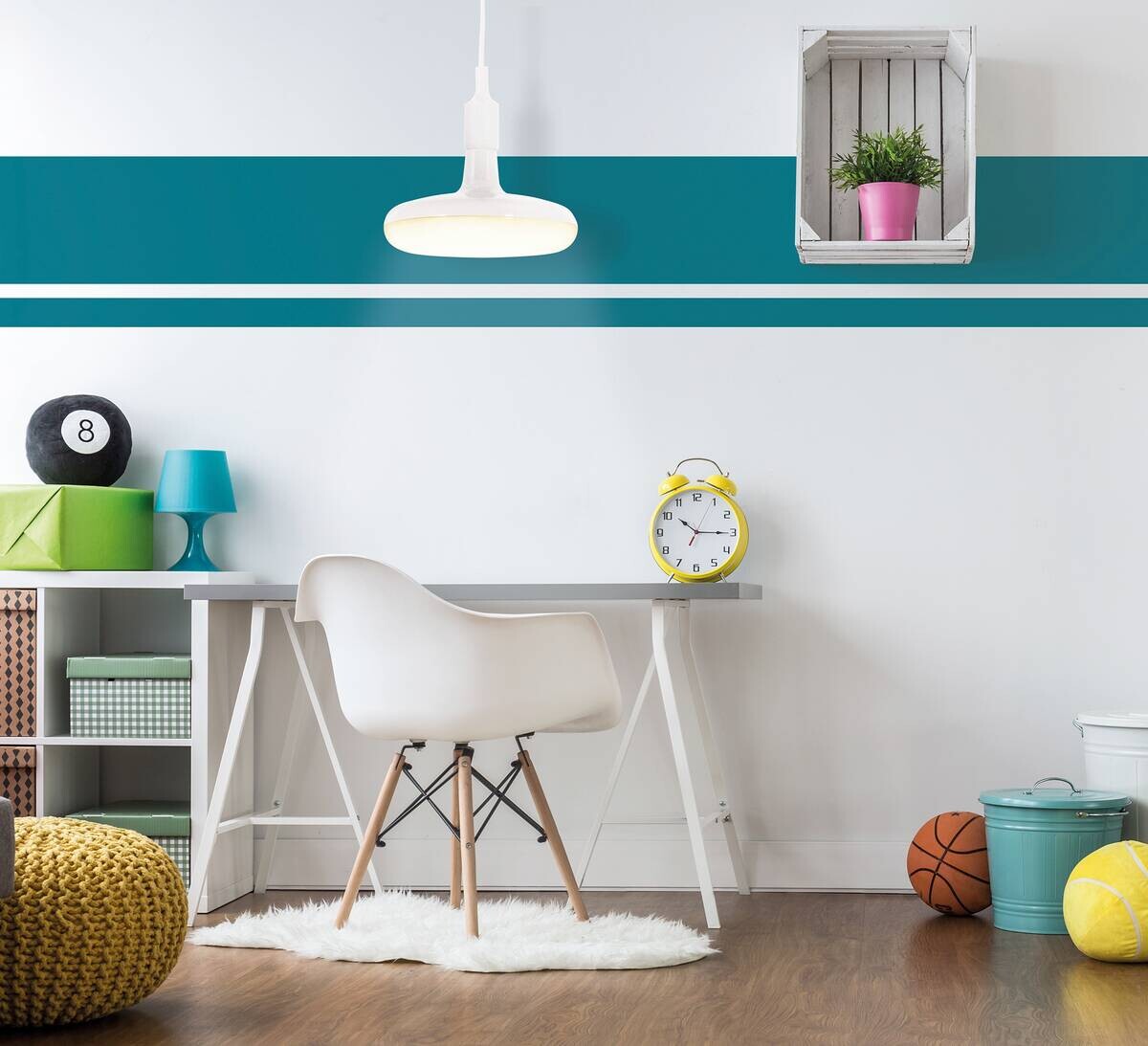 Näve Leuchten Pendelleuchte 609623 weiß Kunststoff Textil B/H/T: ca. 22x120x22 cm E27 1 Brennstellen