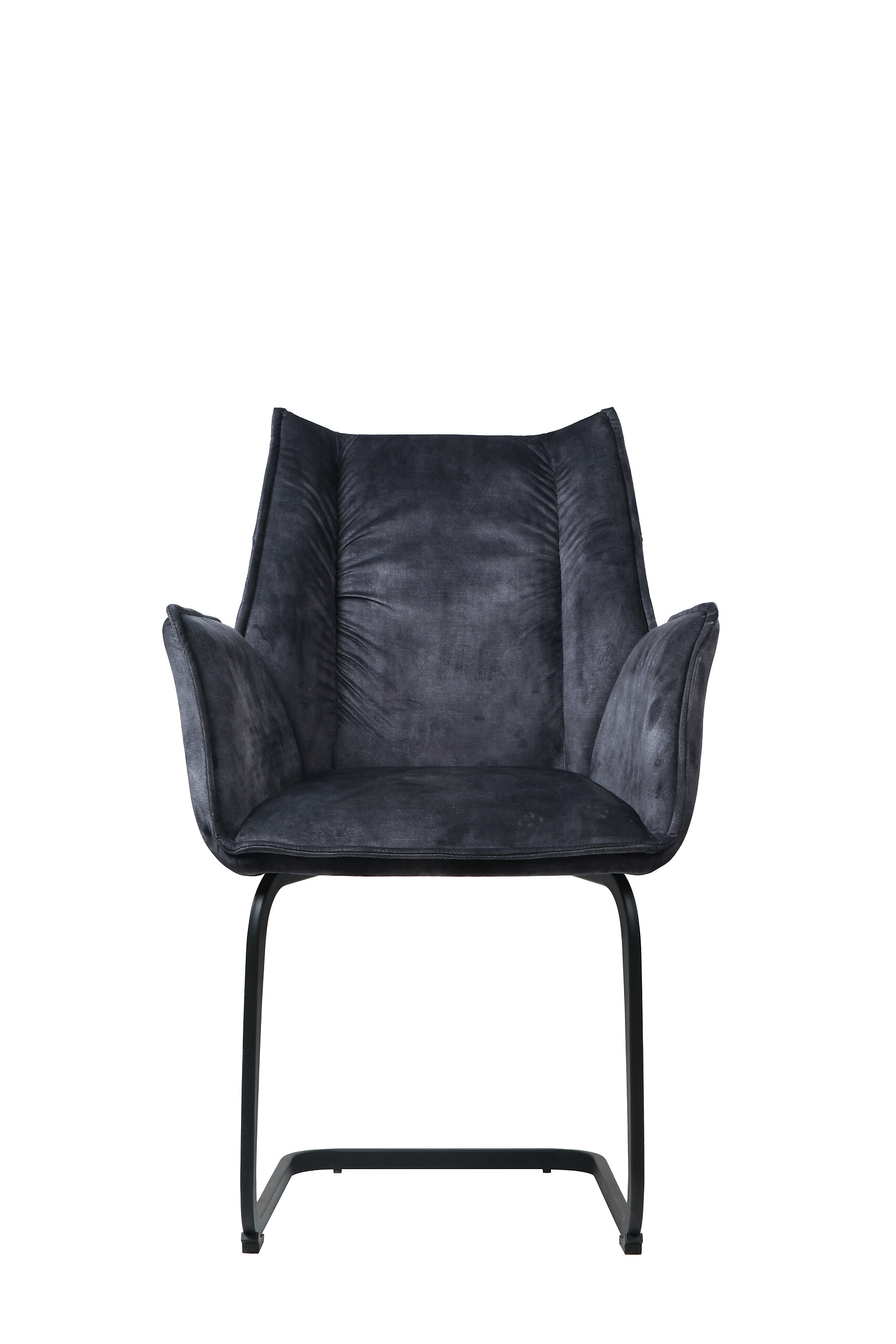 Schwingstuhl Sydney dunkelgrau Samtoptik B/H/T: ca. 61x95x60 cm