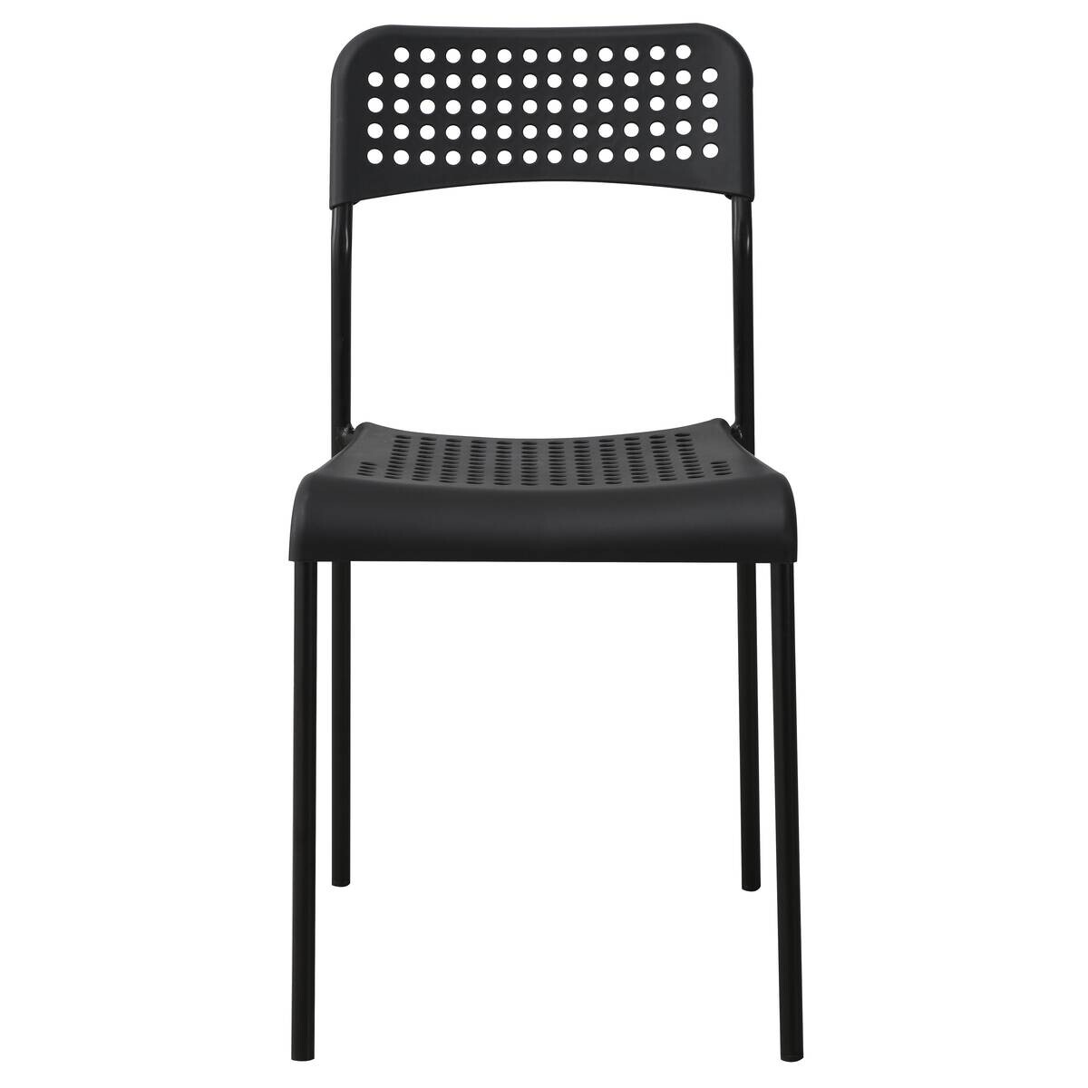 Stuhl Alex schwarz Kunststoff B/H/T: ca. 40x80x32,5 cm