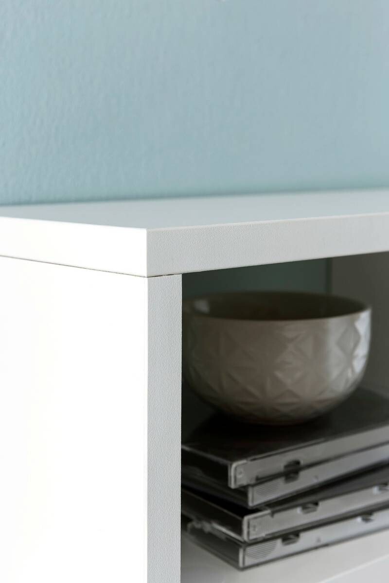 Wandregal weiß B/H/T: ca. 75x51x16 cm