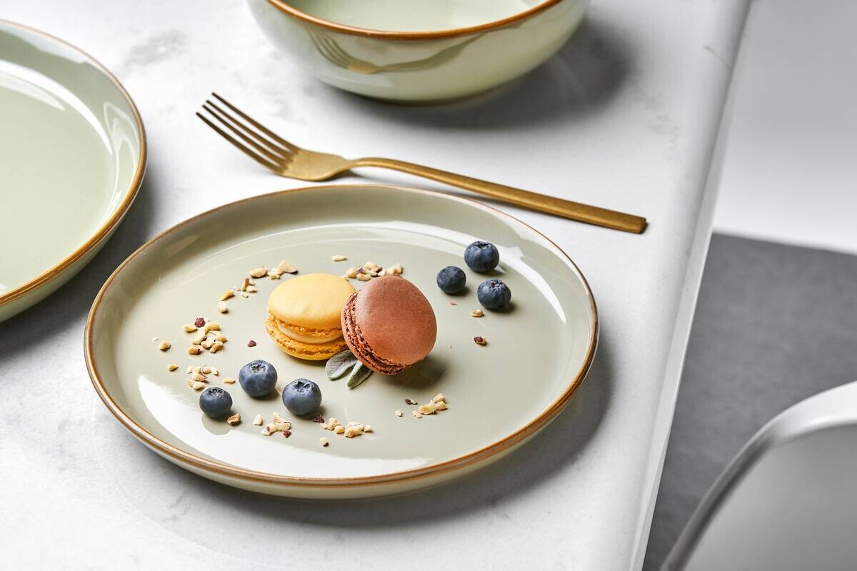 Kombiservice grün Steinzeug 12 tlg.