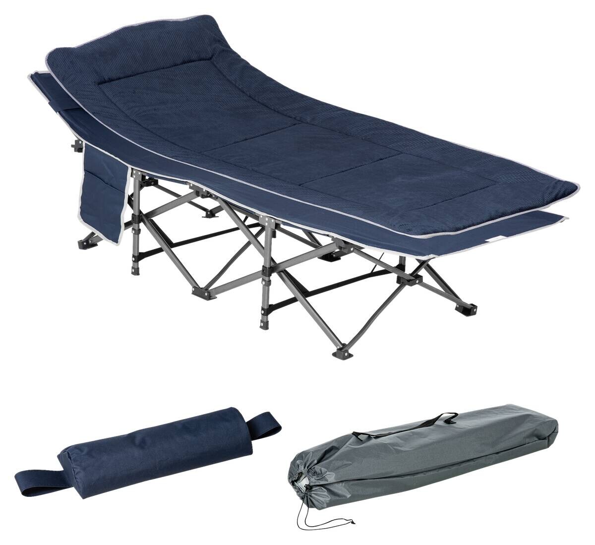 Outsunny Campingbett B/H/L: ca. 64,5x53x188 cm