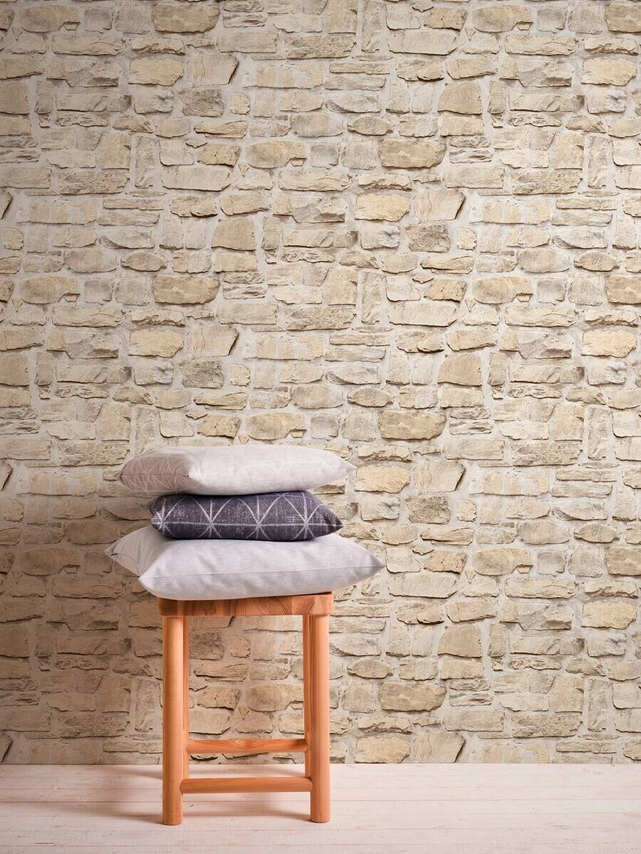 A.S.Creation Vliestapete gelb B/H/D: ca. 53x1005x7,8 cm