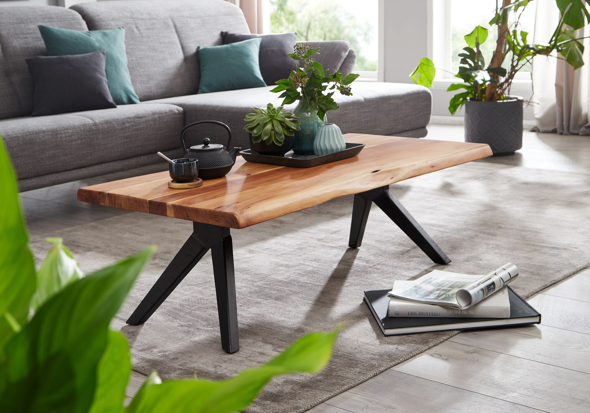 Wohnling Couchtisch braun B/H/T: ca. 64x37x115 cm