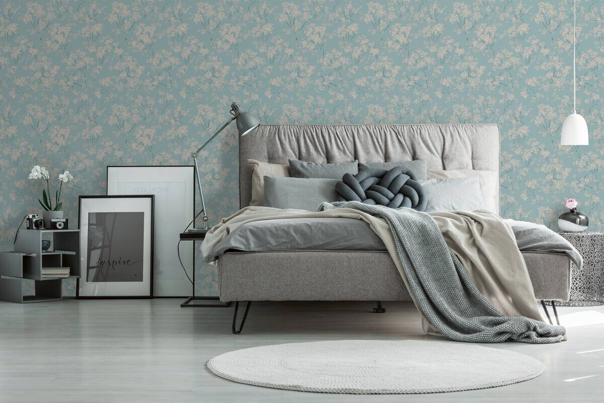 A.S.Creation Vliestapete türkis beige B/H/D: ca. 53x1005x8,6 cm