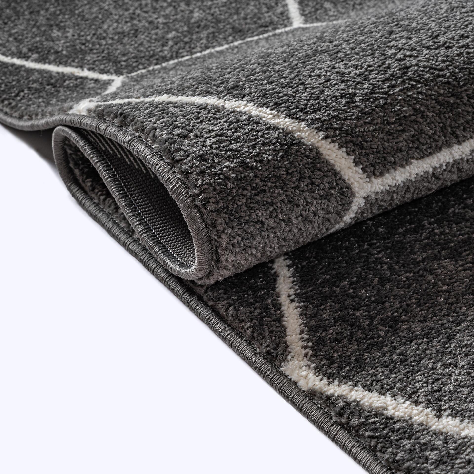 Sanat Teppich Trellis anthrazit B/L: ca. 140x200 cm