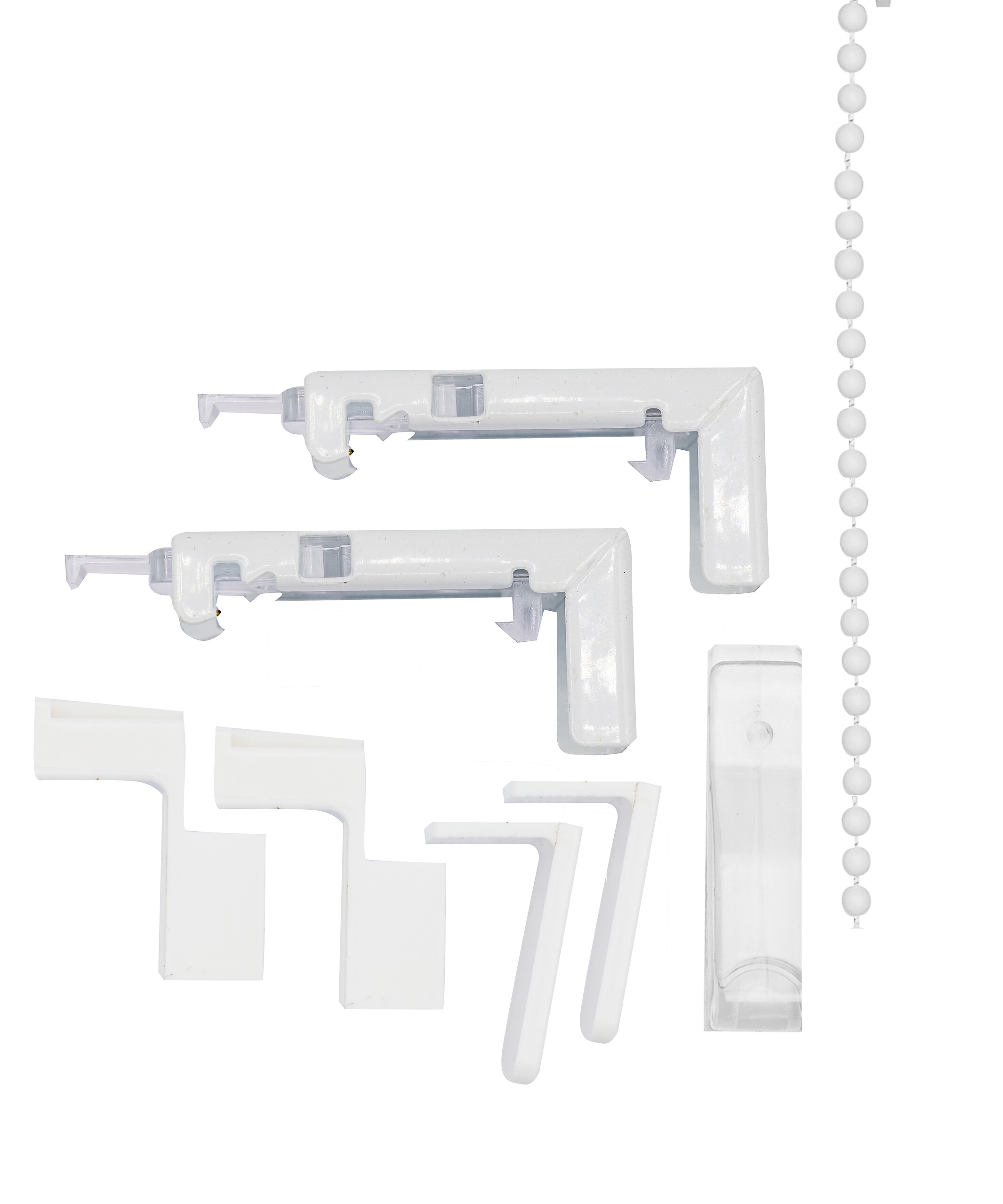 Doppelrollo mit Blende weiß B/L: ca. 60x160 cm