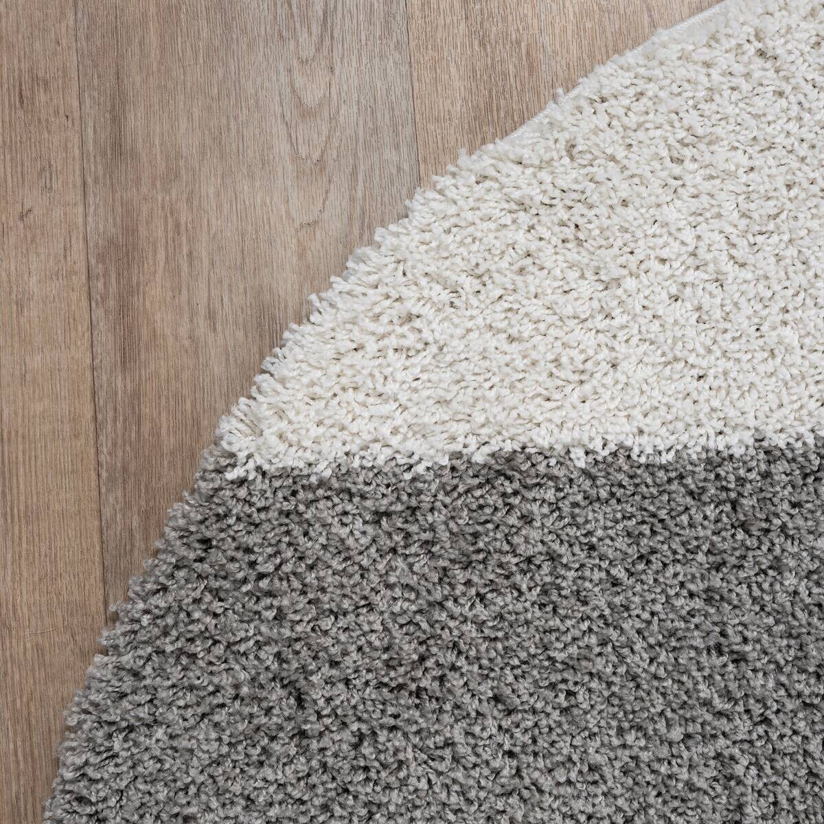 Sanat Hochflorteppich MILANO hellgrau D: ca. 120 cm