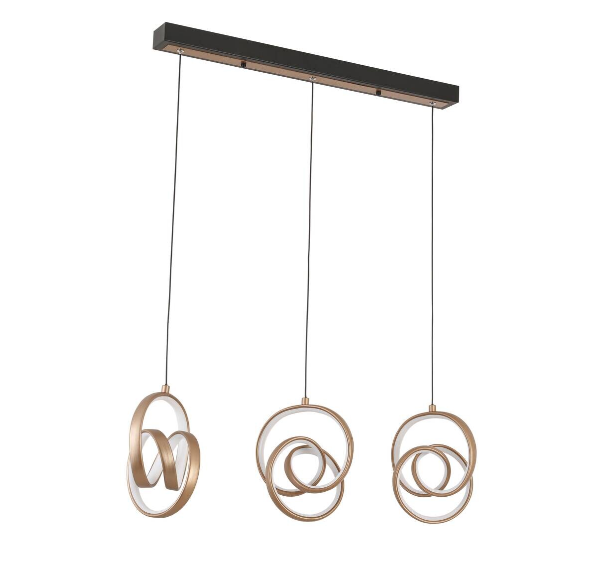 Nolo LED-Pendelleuchte Tamara Cappuccino B/H/L: ca. 75x18x120 cm