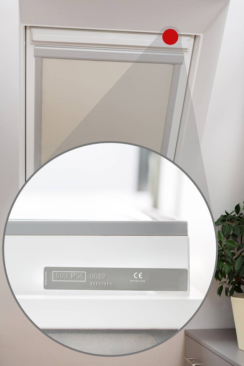 LICHTBLICK Dachfenster-Rollo Skylight VD weiß B/L: ca. 38,3x54 cm