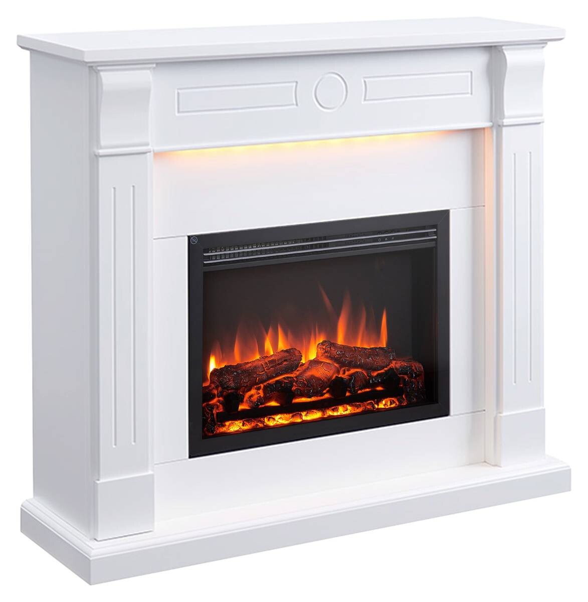 Balderia Elektrischer-Kamin Hikaru EF61D-MT119C weiß B/H/T: ca. 110x99x31 cm ca. 2000 W