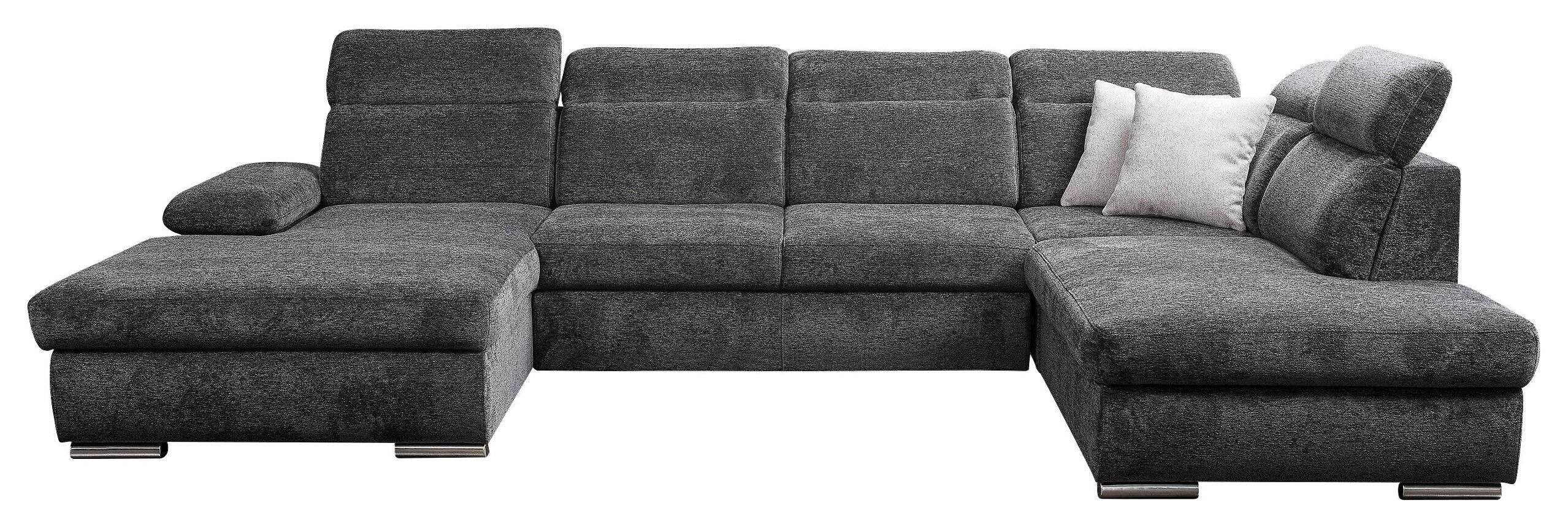 Wohnlandschaft Cordoba anthrazit Webstoff B/H/T: ca. 359x105x232 cm Wohnlandschaft Cordoba anthrazit Webstoff B/H/T: ca. 359x105x232 cm