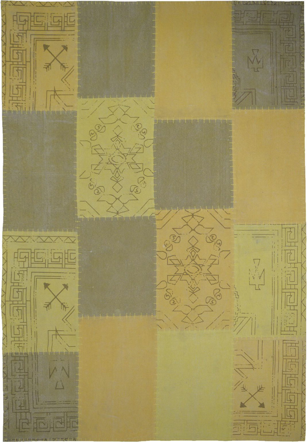 Kayoom Kurzflorteppich Lyrical 210 gelb B/L: ca. 160x230 cm