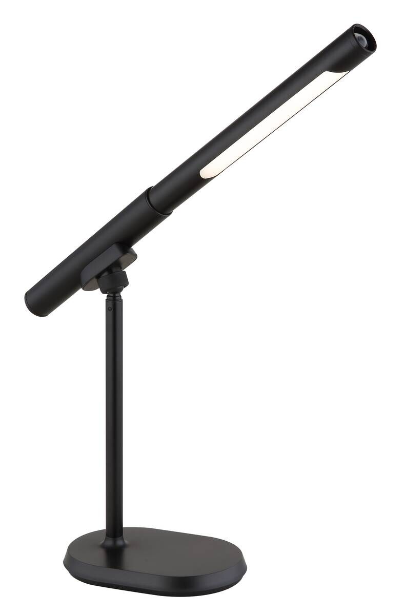 GLOBO LED-Tischleuchte Opal mattschwarz Metall Kunststoff B/H/T: ca. 40,4x44,5x10,9 cm 1 Brennstellen