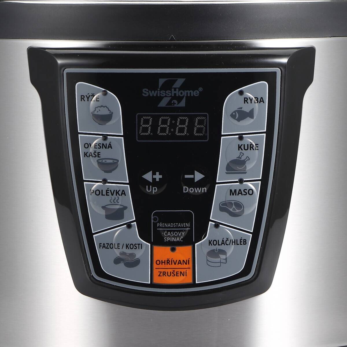 SWISS HOME Schnellkochtopf LOW COOKER schwarz Edelstahl