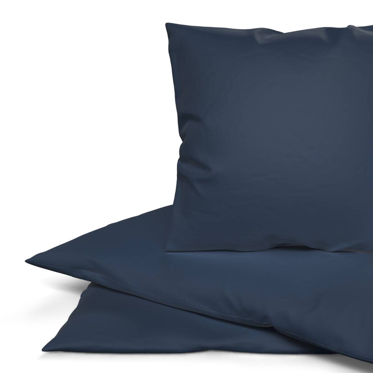 Baumwoll Bettwäsche Renforce dunkelblau Baumwolle B/L: ca. 135x200 cm
