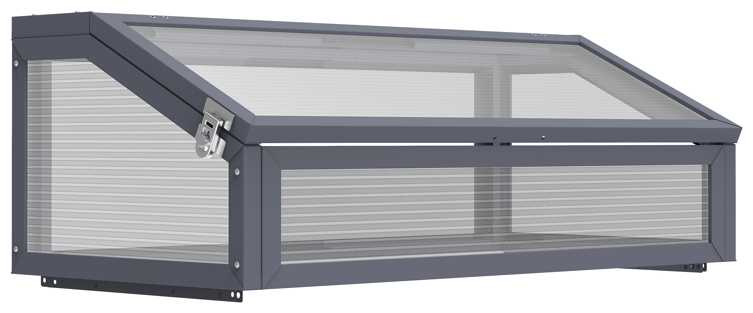 Westmann Frühbeetaufsatz Tega grau B/H/L: ca. 100x36x50 cm