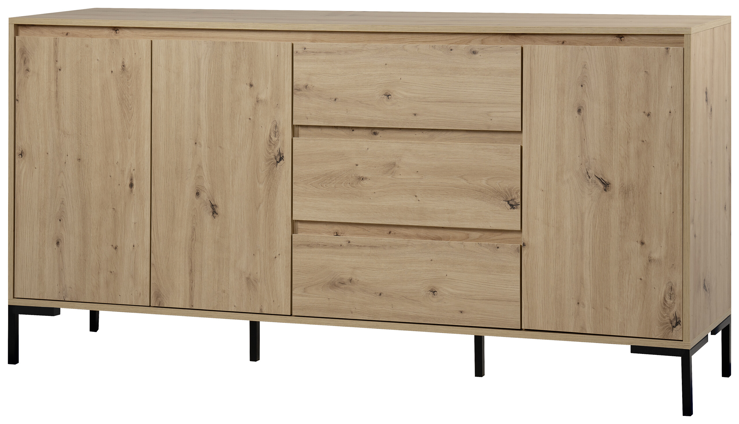 Sideboard Korsika Eiche Artisan Nachbildung B/H/T: ca. 170x87x40 cm