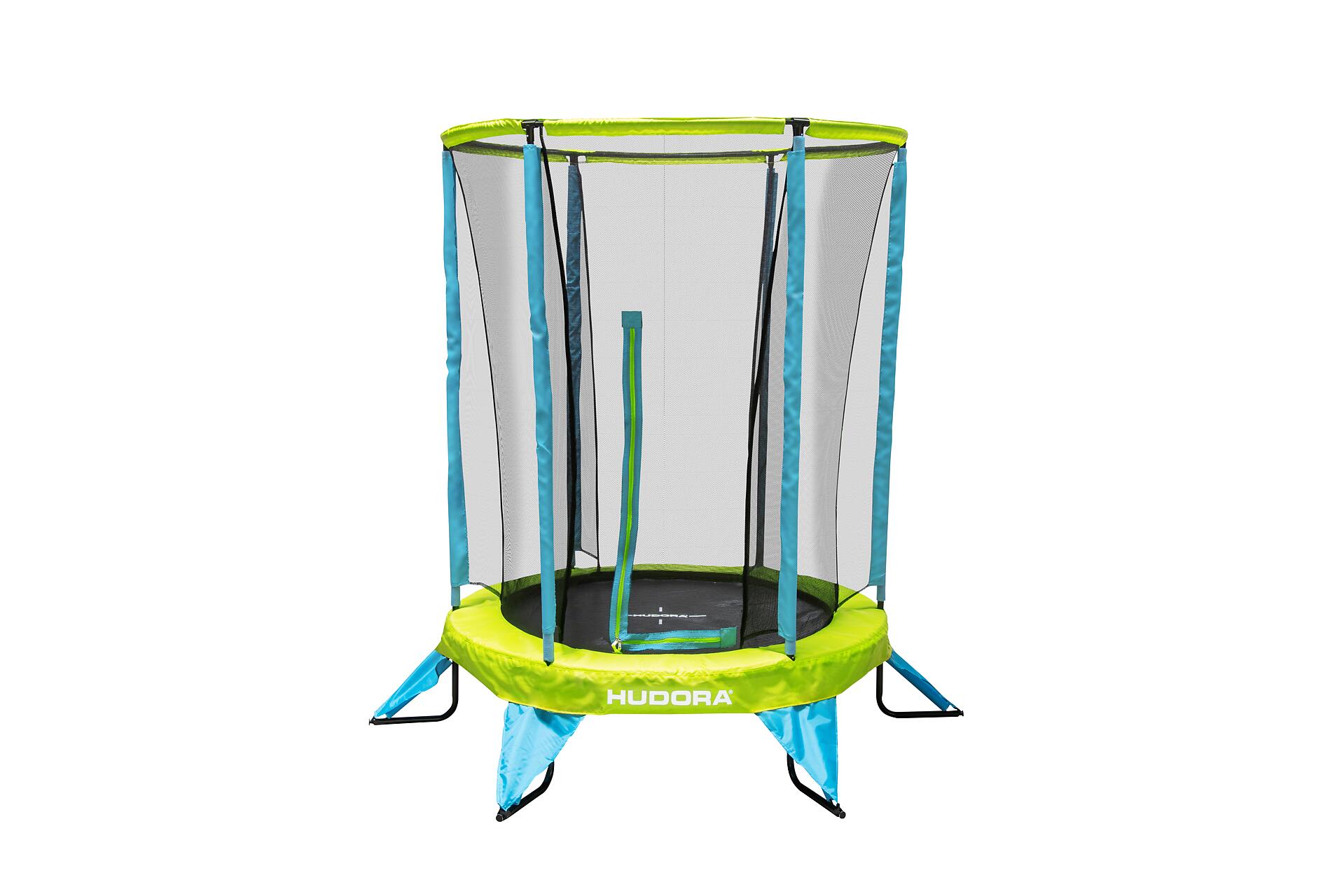 Hudora Trampolin Safety 140 blau B/H/L: ca. 195x188x195 cm