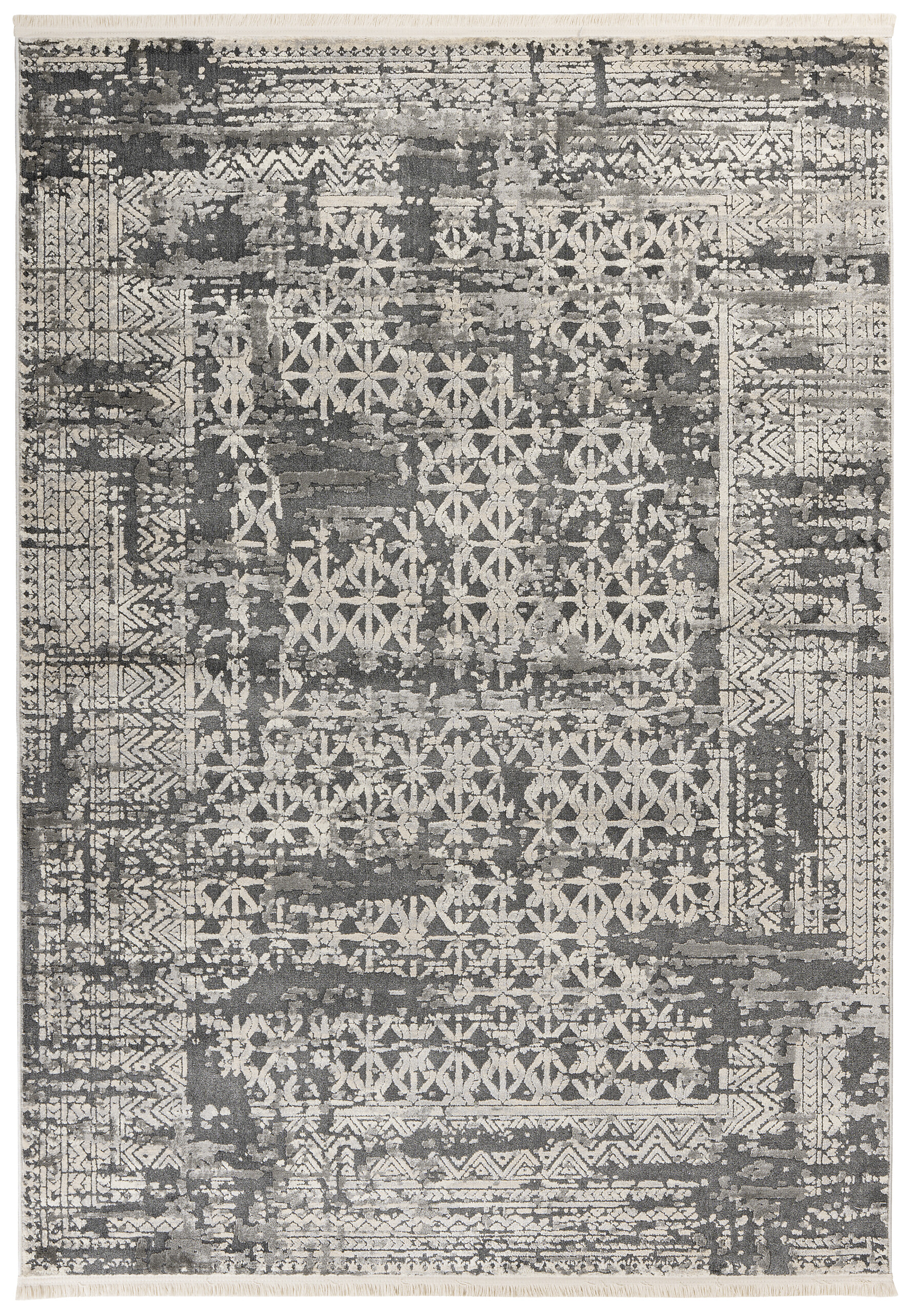 Kayoom Kurzflorteppich Adela 325 grau B/H/L: ca. 80x1,3x150 cm