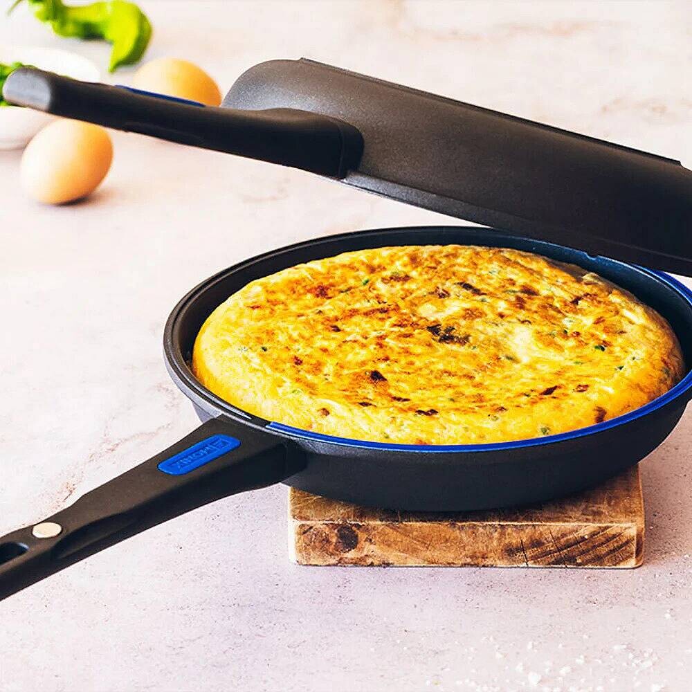 Monix Wendepfanne 2-teilig SOLID schwarz Aluguss D: ca. 24 cm