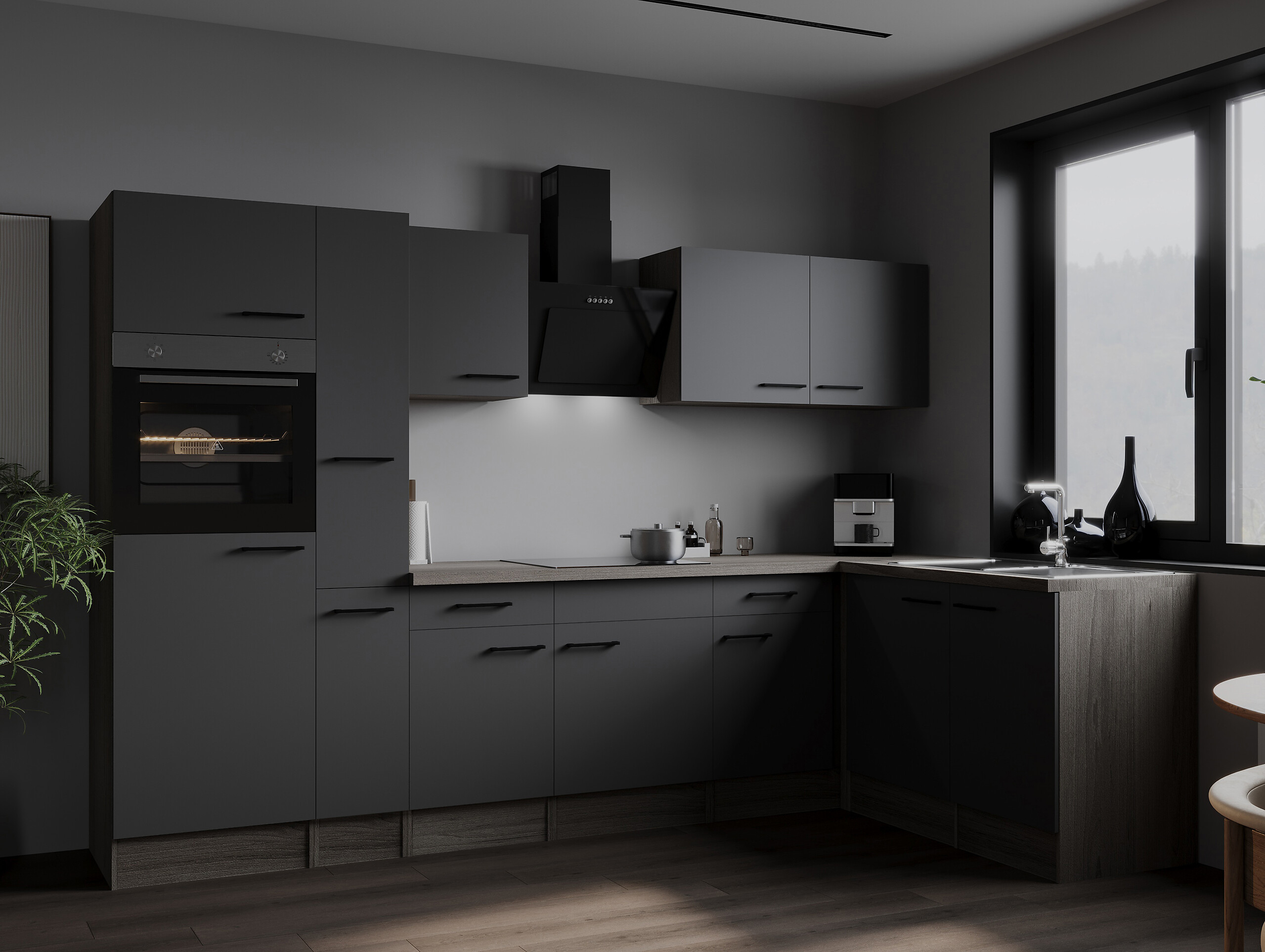 Winkelküche Oliver B/H/T: ca. 310x205x172 cm