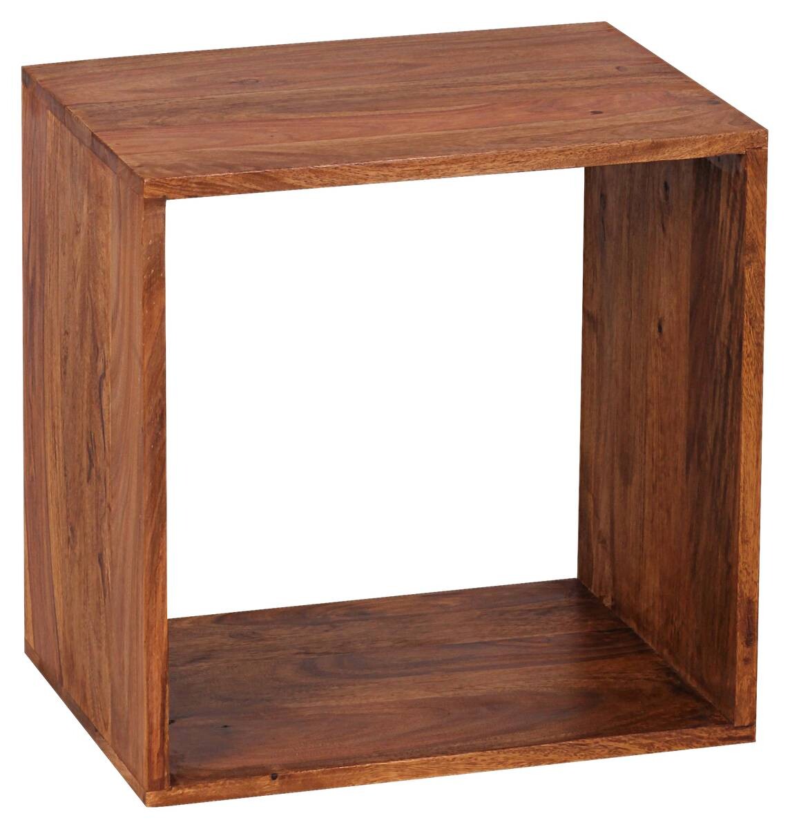 Beistelltisch natur Echtholz B/H/T: ca. 43,5x43,5x33 cm