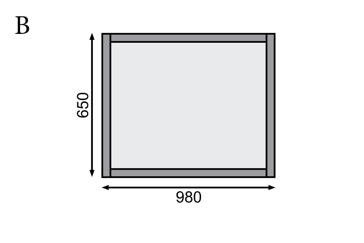 Karibu Hochbeet natur Fichte B/H/T: ca. 98x64x65 cm