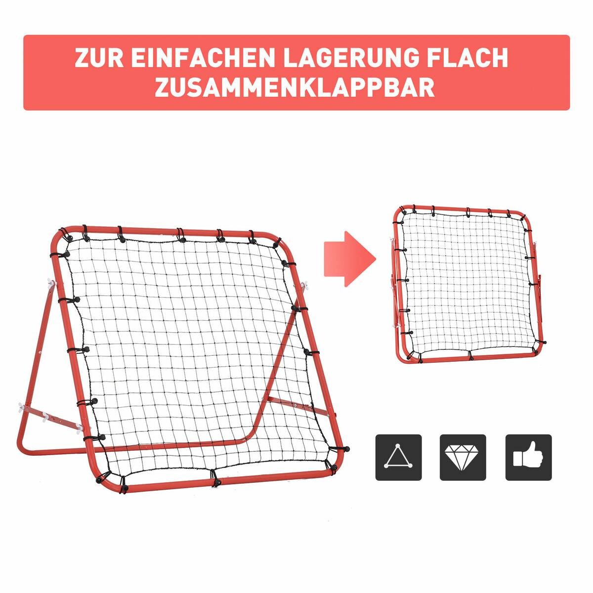 HOMCOM Netzrückprallwand Rebounder