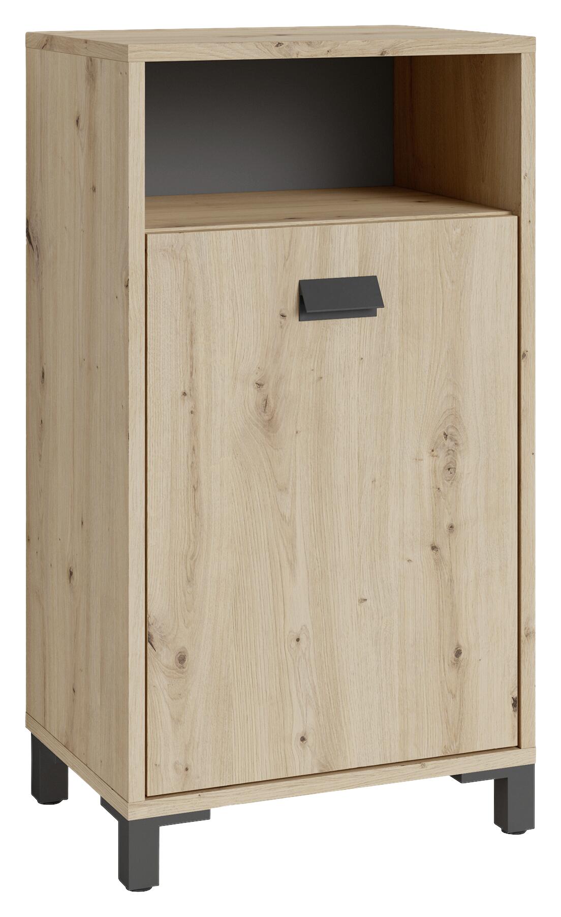 Schrank WELLNESS Eiche Artisan Nachbildung anthrazit schwarz schwarz B/H/T: ca. 42x77,5x31 cm Schrank WELLNESS Eiche Artisan Nachbildung anthrazit schwarz schwarz B/H/T: ca. 42x77,5x31 cm