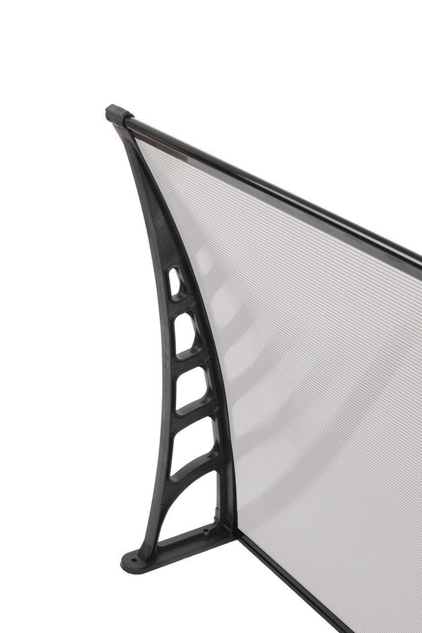 Brosplast Vordach Crocus transparent B/H/L: ca. 120x23x80 cm