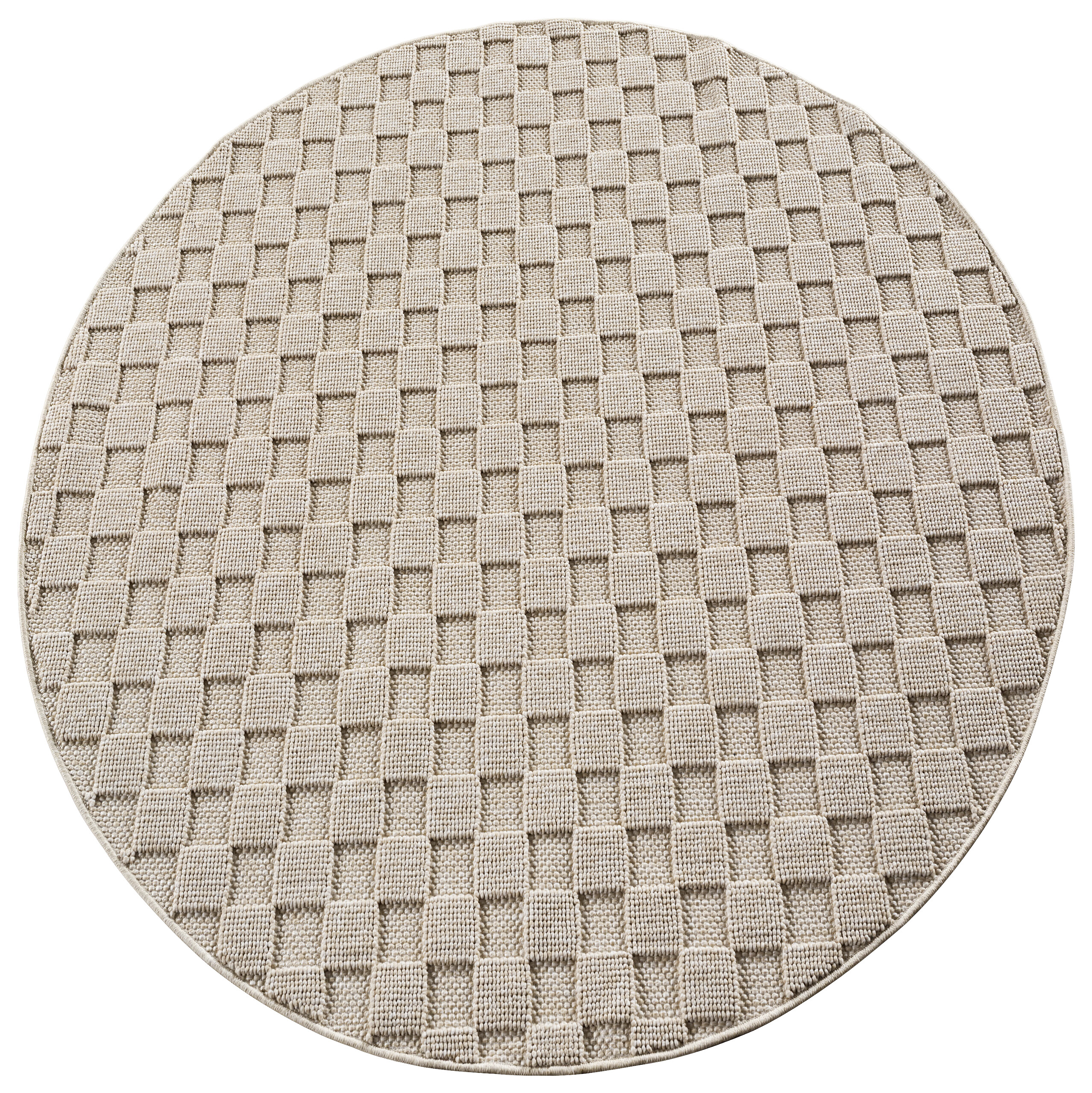 Ayyildiz Kurzflorteppich HELIX beige B/H/L: ca. 120x0,7x120 cm