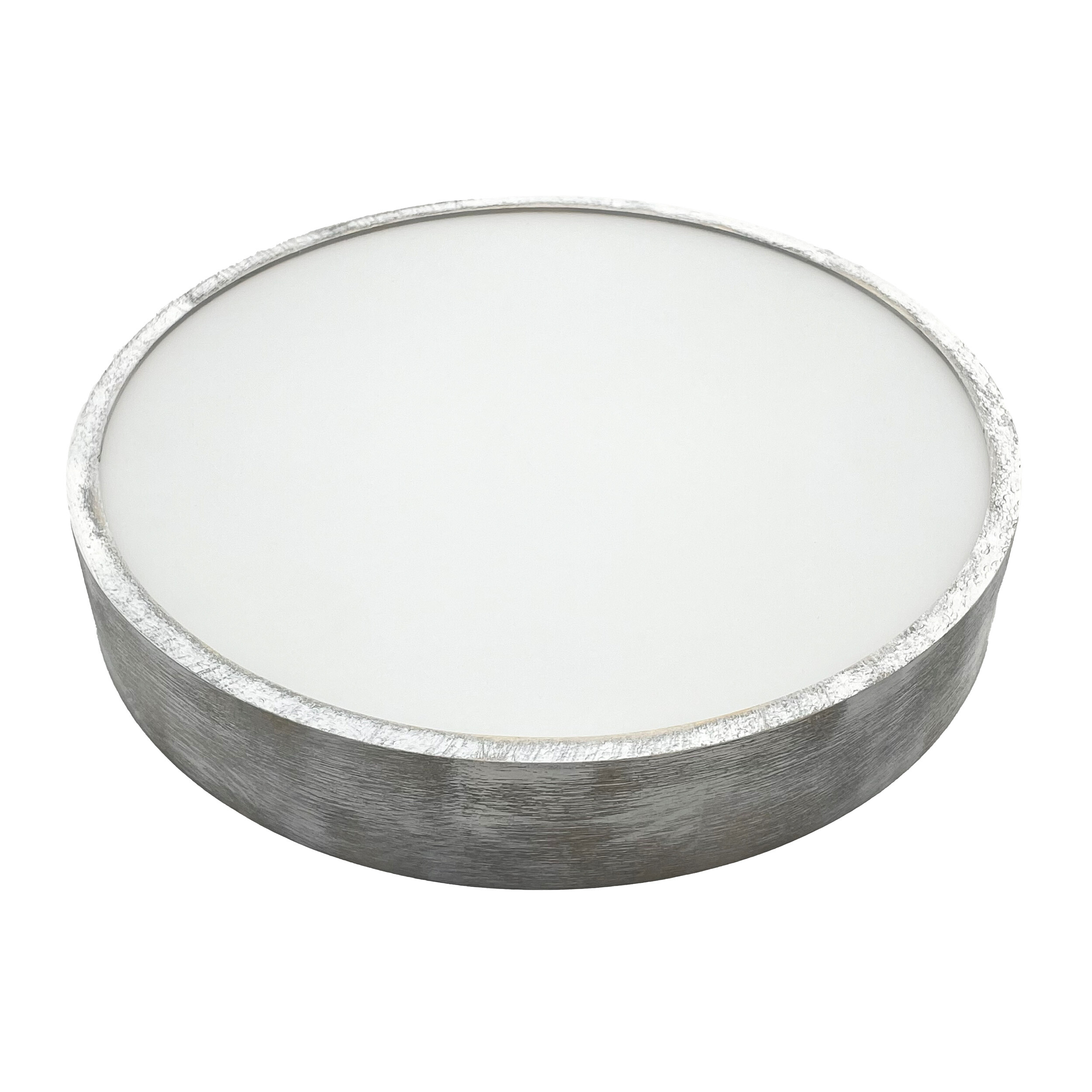 Lamkur Deckenleuchte weiß hellbraun Holz Glas B/H/L: ca. 48,5x12x48,5 cm 3 Brennstellen