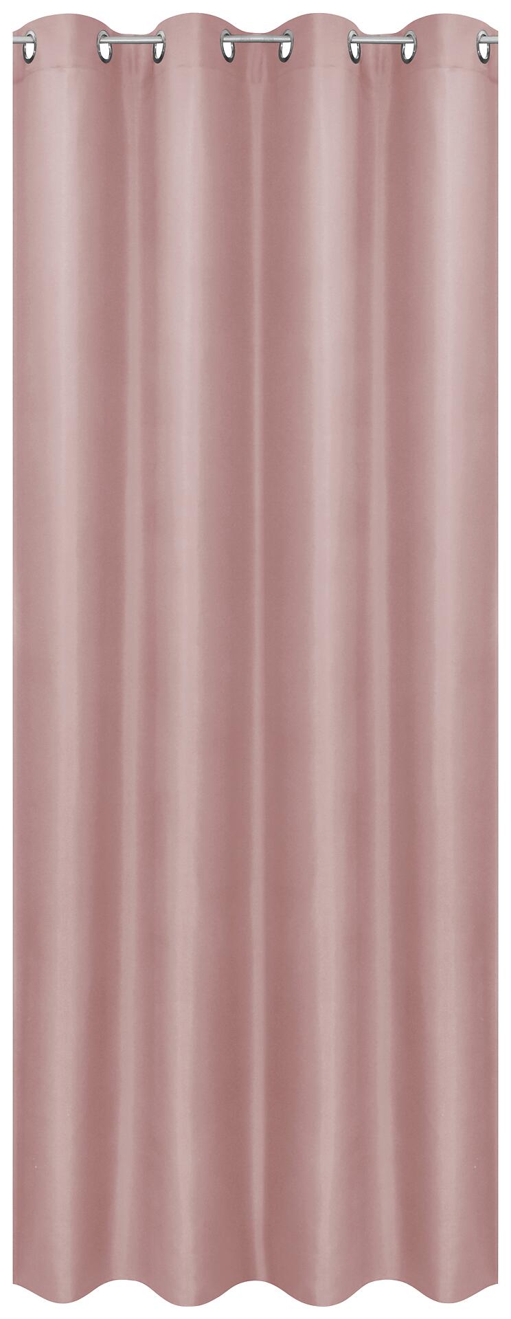 POCOline Ösenvorhang Barnaby pink B/L: ca. 140x235 cm