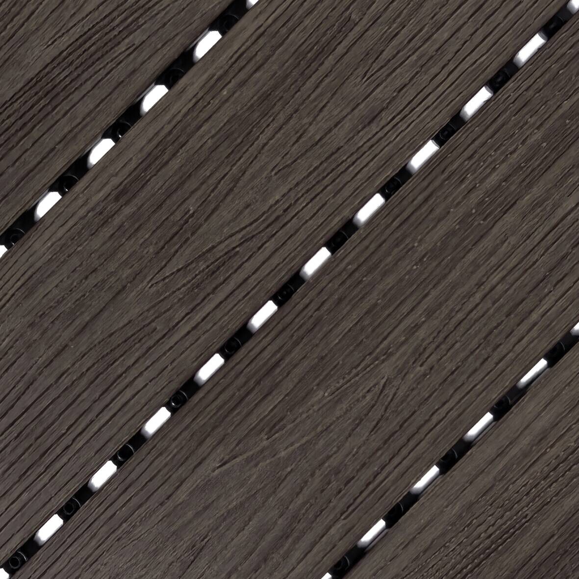 POCOline Terrassenfliese WPC, 6 Stück im Paket braun B/L: ca. 30x30 cm