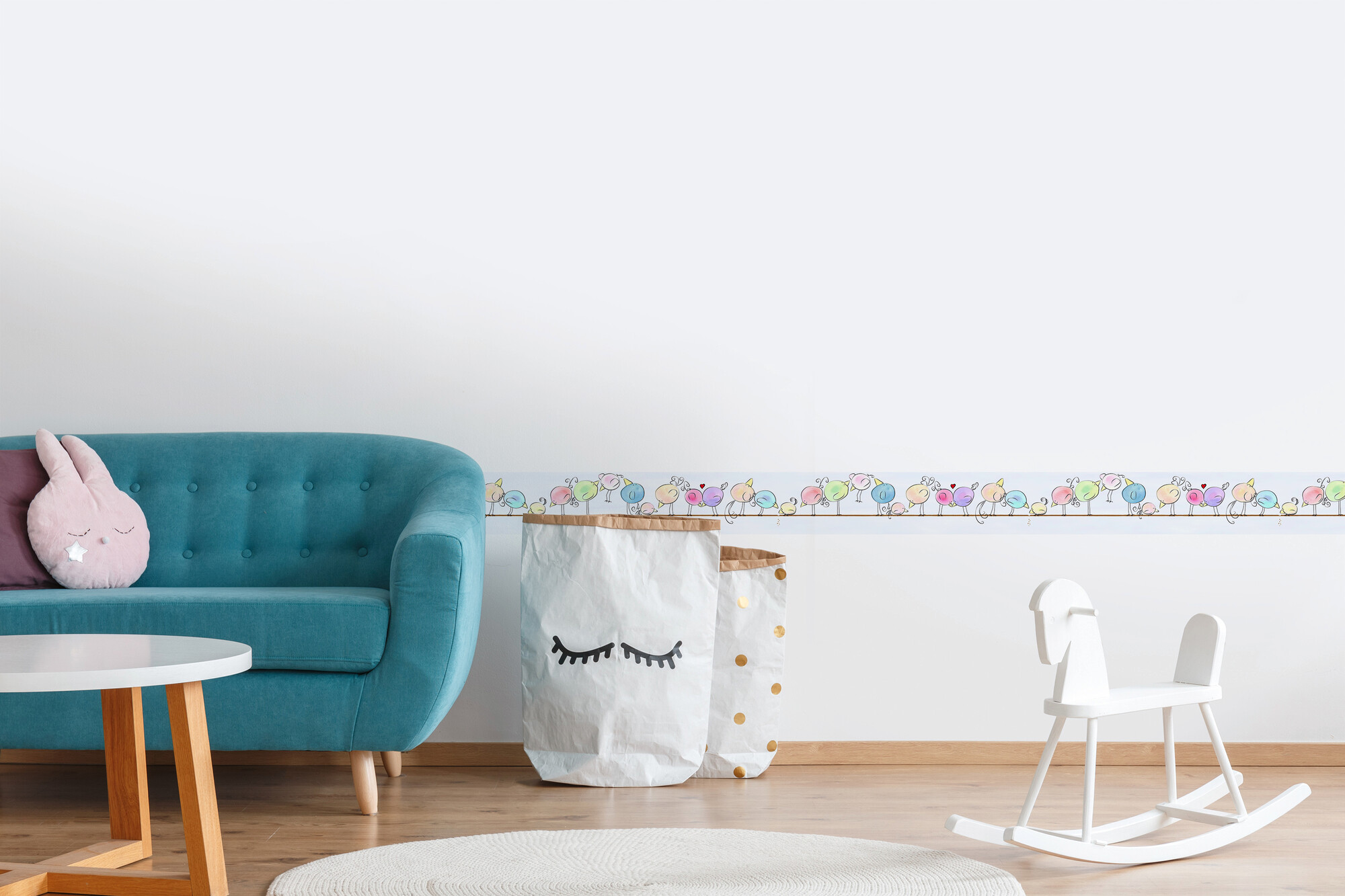 A.S.Creation Bordüre lila blau B/H/D: ca. 15,5x500x5,7 cm