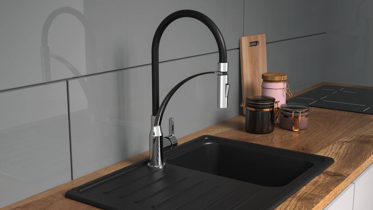 Spültisch-Armatur Carneo schwarz