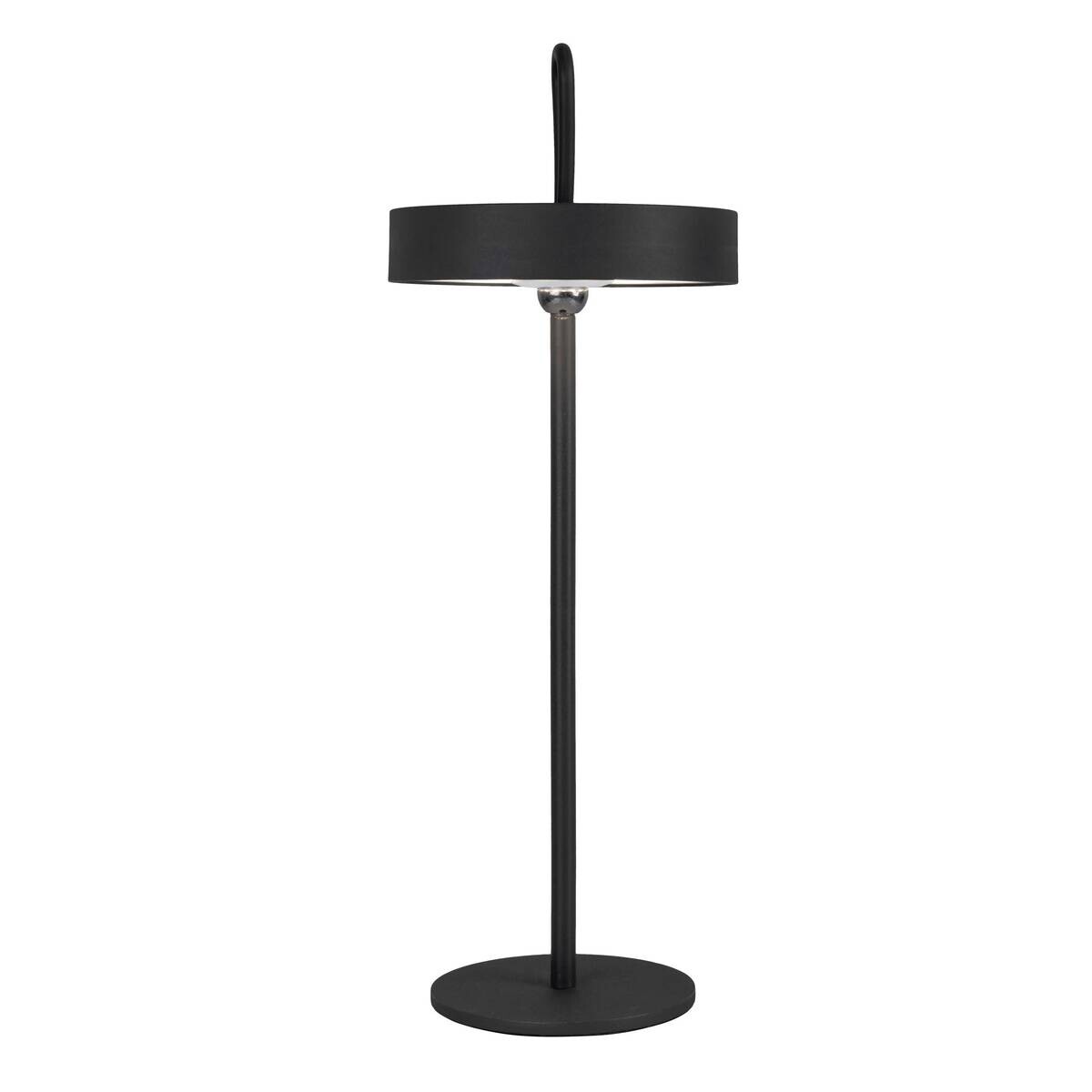 Näve Leuchten Tischleuchte 5315322 schwarz Metall Kunststoff B/H/T: ca. 12,5x35x12,5 cm 1 Brennstellen