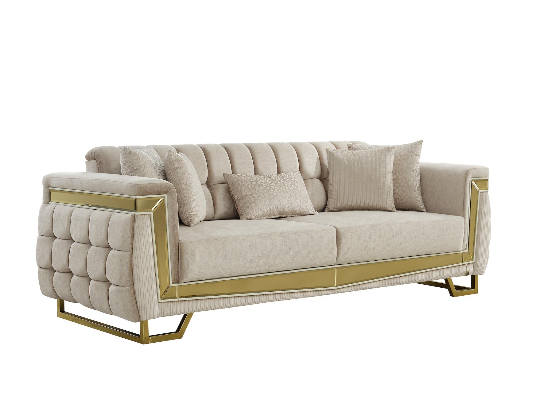 Sofa 3-2-1 Pera beige Webstoff Sofa 3-2-1 Pera beige Webstoff