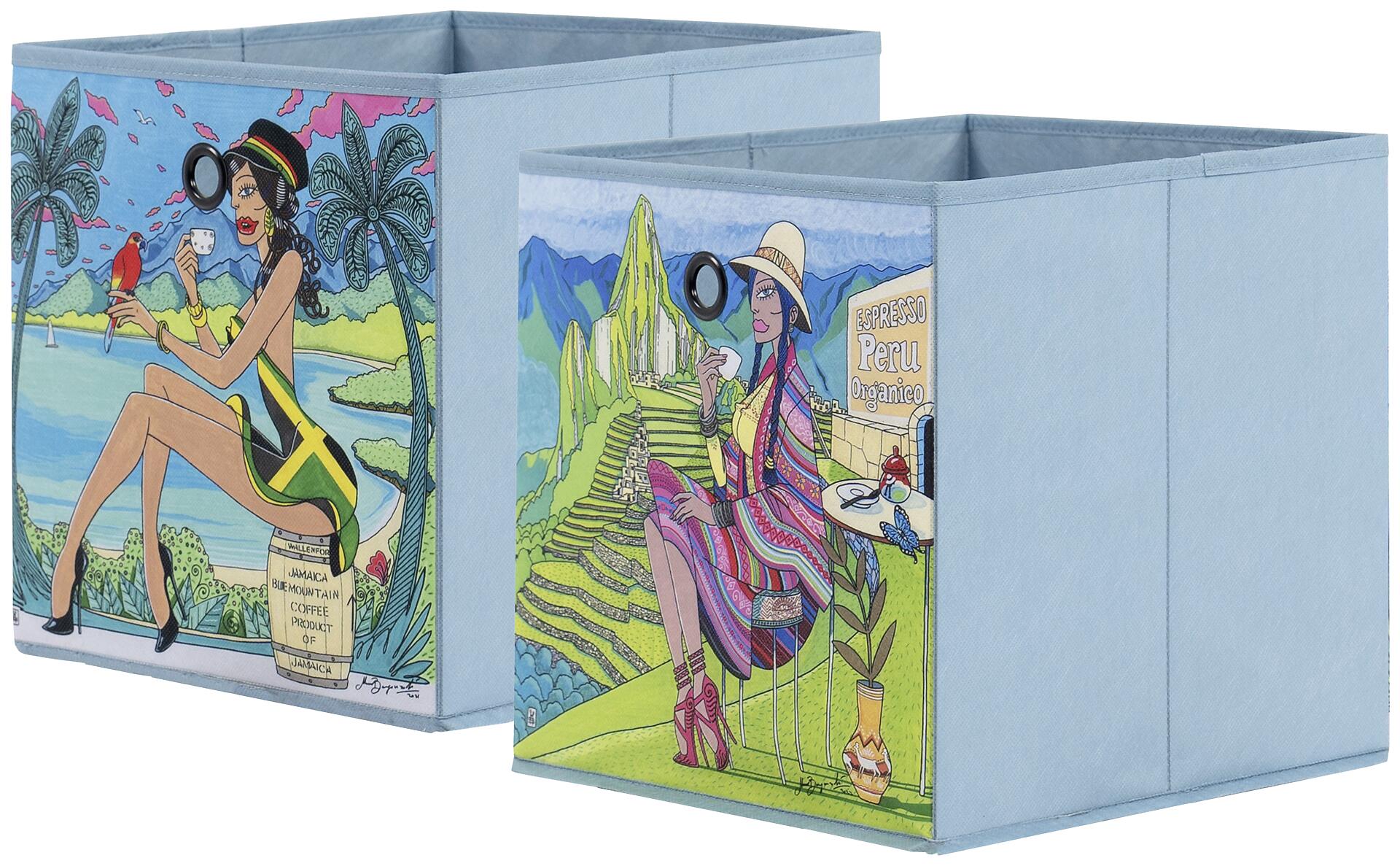 Stoffbox Stoffbox hellblau B/H/T: ca. 32x32x32 cm