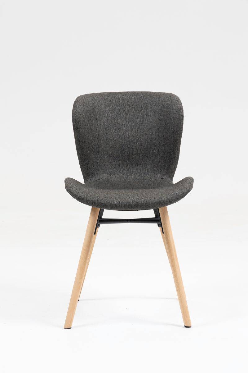 Stuhl Florenz anthrazit Microfaser B/H/T: ca. 47x80x52 cm