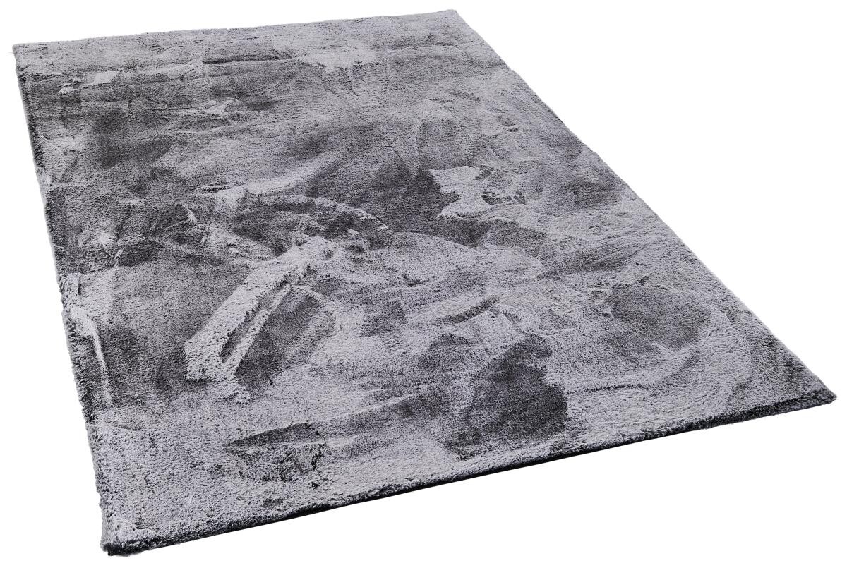 Fellimitat Maya Silbergrau B/L: ca. 120x160 cm