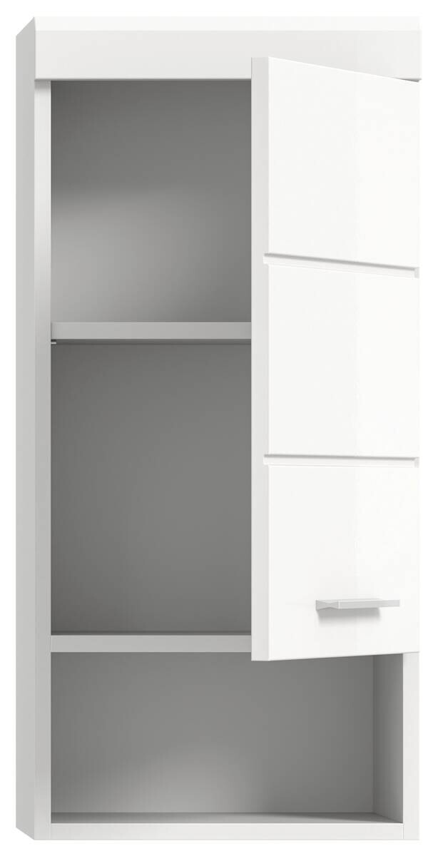 Badhängeschrank Scout weiß weiß Hochglanz B/H/T: ca. 37x79x24 cm