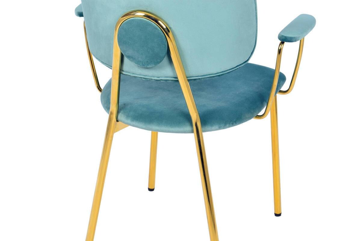 Stuhl Kian 200 2er-Set mint Microfaser B/H/T: ca. 63x80x51 cm