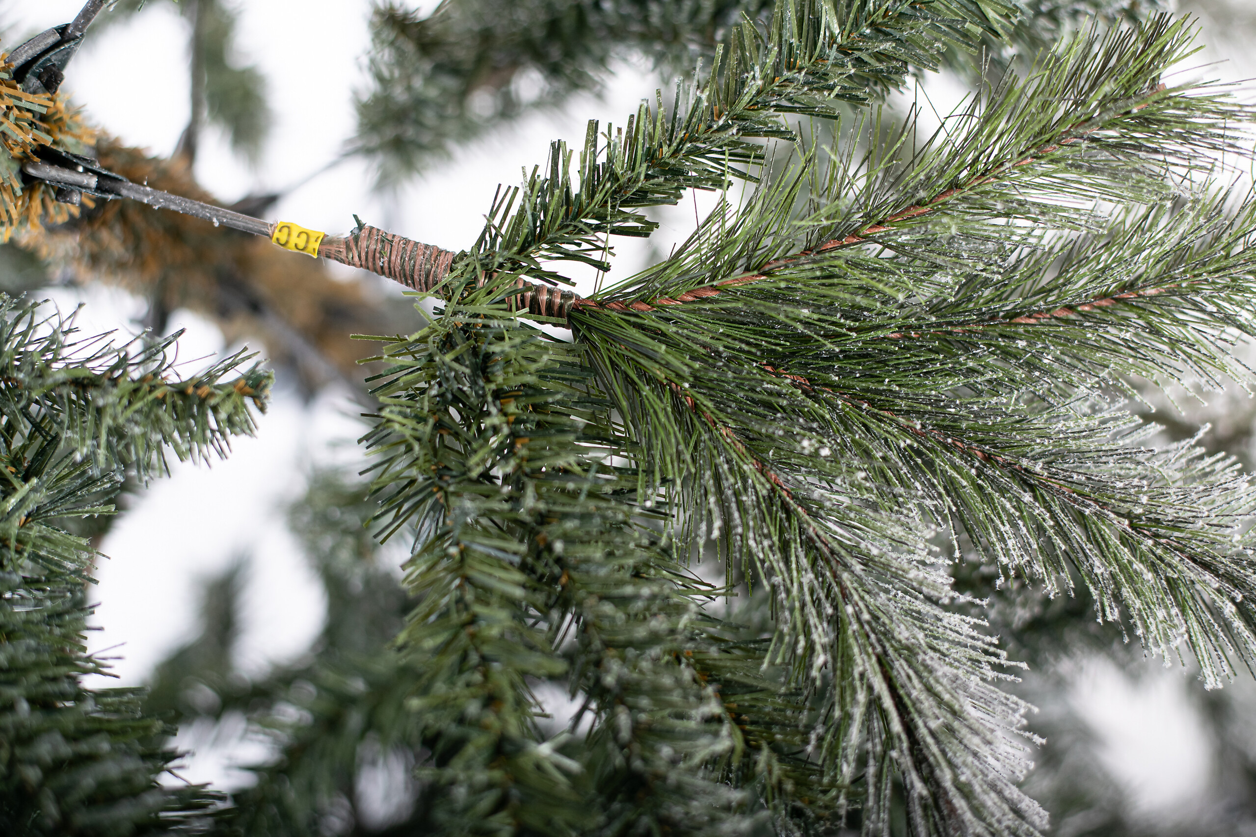 Evergreen Weihnachtsbaum Cedar Kiefer grün PVC B/H: ca. 114x210 cm