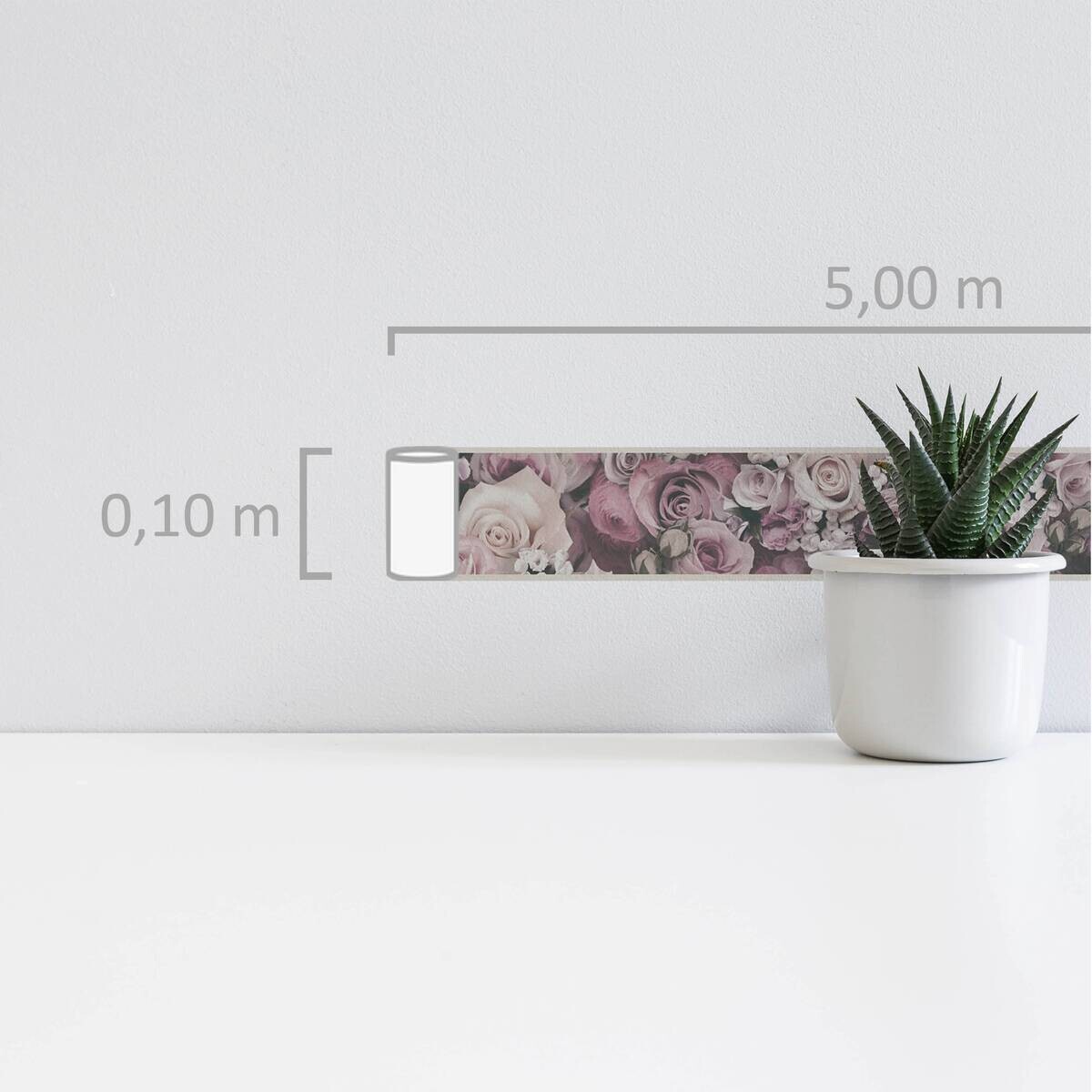 A.S.Creation Bordüre pastell B/H/D: ca. 10x500x6,5 cm