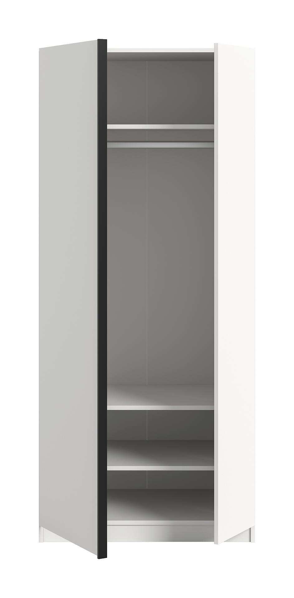 Kleiderschrank OAKLAND weiß B/H/T: ca. 80x183x53 cm